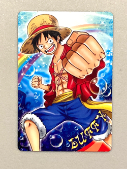 Monkey D Luffy - One Piece Caramel Popcorn Card 001 - Memorial Log - Japanese - Image 1