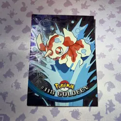 Pokemon Topps #118 Goldeen Holo Foil - Blue Logo Series 3 - Pokemon Card HP - Image 1