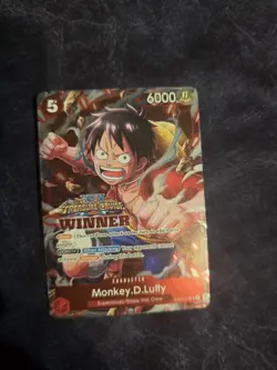 Monkey.D.Luffy Treasure Cruise Winner - One Piece Promotion Cards - Image 1