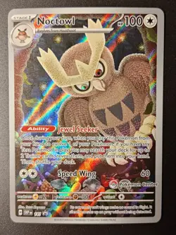 Noctowl 141 Sv: Scarlet & Violet Promo Cards Holo - Pokemon Center Stamped - NM - Image 1