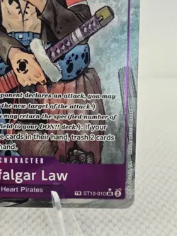 Trafalgar Law ST10-010 Treasure Rare TR Alternate Art One Piece Card English - Image 4