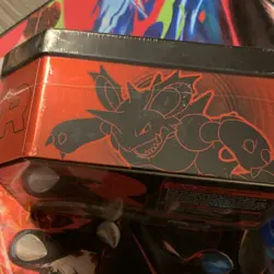 Pokemon TCG Team Rocket Tin with 5 Booster Packs & Persian ex Promo Card - Image 2