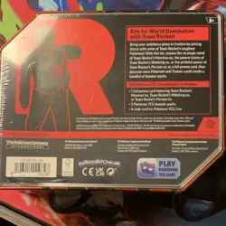 Pokemon TCG Team Rocket Tin with 5 Booster Packs & Persian ex Promo Card - Image 3