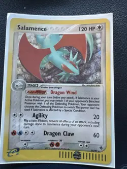 2003 Pokemon SALAMENCE Ex Dragon REVERSE HOLO Foil Rare Card 10/97 e-Reader NM - Image 1