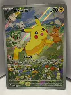 Pokemon Pikachu TCG SVP 088 Black Star Promo Card Paldea Adventure Chest Mint - Image 1