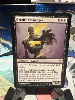 Magic the Gathering MTG Geralf's Messenger (63) Dark Ascension LP - Image 1