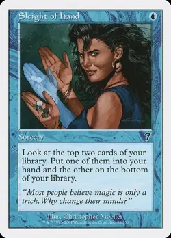 Sleight of Hand 1x MtG Seventh Edition 7th SP/NM - Image 1