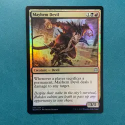 MTG NM: Mayhem Devil - War of the Spark (WAR) 204/264, Holo/Foil, English - Image 1