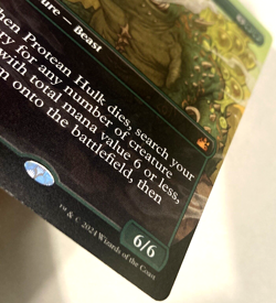 MTG Protean Hulk ANIME BORDERLESS Ravnica Remastered 435 NM - Image 3