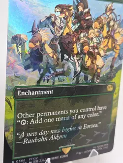 A Realm Reborn X1 FIN MTG (BORDERLESS)Chocobo Track FOIL Final Fantasy FB1 - Image 2