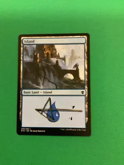 MTG Magic Island 255 Signed F&B Artist Proof x1 Dragons Of Tarkir Paquette - Image 1