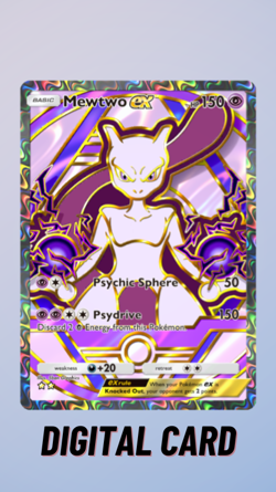 Mewtwo EX Full Art Deluxe Pack ex Pokemon TCG Pocket 2 Star ⭐⭐ (English) - Image 1