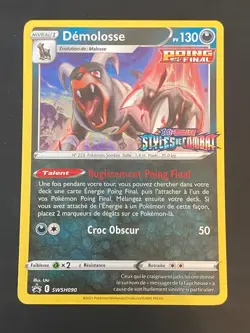 CARTE POKEMON DEMOLOSSE SWSH090 FR HOLO PRERELEASE PROMO STYLES DE COMBAT-EXC/NM - Image 1
