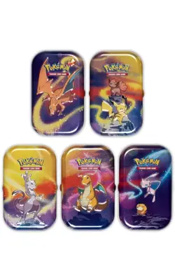 Pokemon TCG Set of Five “Kanto Treasures” Mini Collector Tins (IT) I New/Sealed✅ - Image 2
