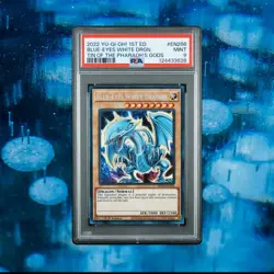 2022 YU-GI-OH! TIN OF THE PHARAOH'S GODS BLUE-EYES WHITE DRAGON EN266 PSA 9 - Image 1