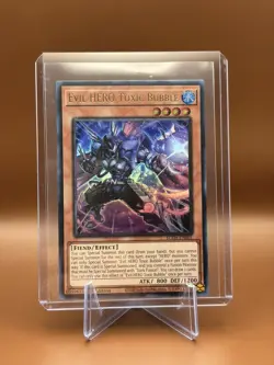 Yugioh Evil HERO Toxic Bubble SUDA-EN001 Ultra Rare 1st Ed NM - Image 1