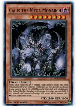 Caius the Mega Monarch - MP15-EN215 - Ultra Rare - 1st Edition NM Yugioh 2015 Me - Image 1