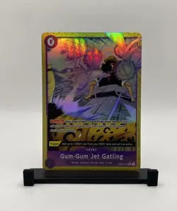 One Piece Gum-Gum Jet Gatling (Alt Art) OP03-072 R (Best Vol. 2 PRB-02 English) - Image 1