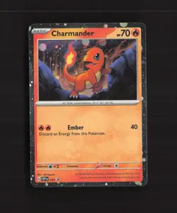 Charmander SVP047 Scarlet & Violet Black Star Promo Cosmos Holo Pokemon Card LP - Image 1