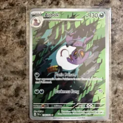 Arbok 176/162 SV05: Temporal Forces - Illustration Rare NM Holo Pokemon TCG Card - Image 1