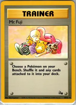 Mr. Fuji 58/62 Non Holo Fossil - Pokemon Card - NM - Image 1