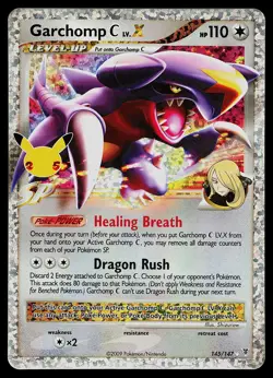 Pokemon Card - Garchomp C LV.X Celebrations Classic Collection 145/147 Holo - Image 1