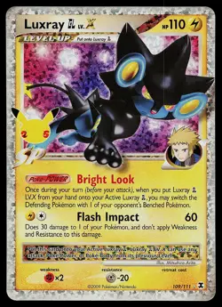 Pokemon Card - Luxray GL LV.X Celebrations Classic Collection 109/111 Holo - Image 1