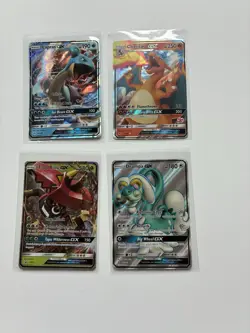 Pokemon TCG GX Holo Card Lot 4 GX Holo Cards LP Condition - Image 1