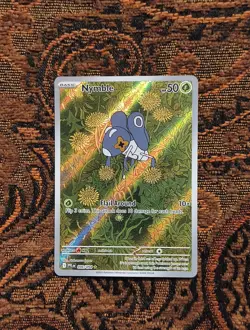 Pokemon TCG Nymble 096/094 2025 rare holo full art pokemon card - Image 1