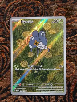 Pokemon TCG Nymble 096/094 2025 rare holo full art pokemon card - Image 2
