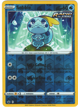 Sobble 41/198 Chilling Reign Reverse Holo Common Pokemon TCG Card 041/198 - Image 1