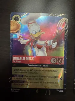 2026 Epcot Festival Of Arts Disney TCG LORCANA Repunzel Donald Duck Promo Card - Image 2