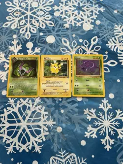 Pokemon Cards 3 Card Set Zubat , Golbat, Pikachu - Image 1