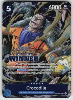 Crocodile (Winner Pack Vol. 5) SR One Piece Promotion Cards ST03-003 NM - Image 1