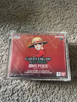 One Piece Card Game Carrying On His Will Booster Box OP13 With Acrylic Case - Image 1