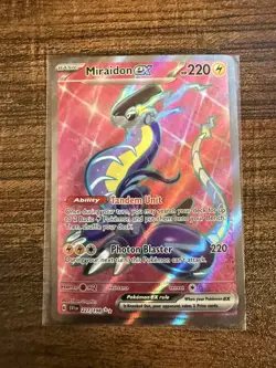 Miraidon ex 227/198 Full Art Pokemon Card- Near Mint- SV Base Set - Image 1