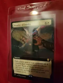 MTG Strixhaven: School of Mages Promise of Loyalty Extended Art PackFresh NM - Image 1