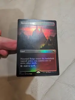 Haunted Ridge - Foil - Borderless - Innistrad: Midnight Hunt - Mint/Near Mint - Image 1