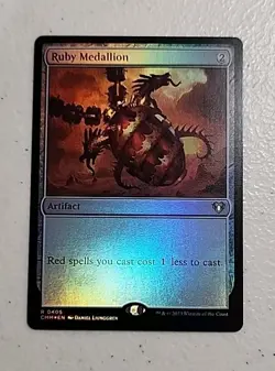 Ruby Medallion Commander Masters Foil MTG - Image 1