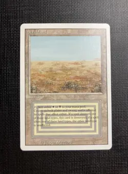 MTG REVISED EDITION Magic The Gathering SCRUBLAND Rare UNPLAYED NM+ - Image 1