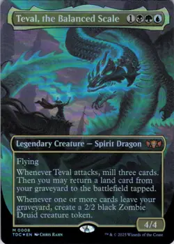 MTG Teval, the Balanced Scale (8) | NM Foil | Cmd: Tarkir: Dragonstorm {TDC} - Image 2