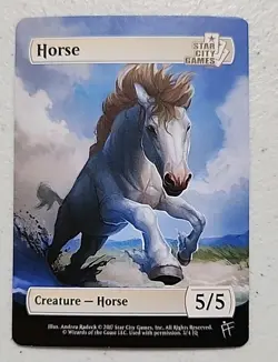 Star City Games Creature Token Horse Magic The Gathering - Image 1