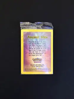 Pokemon TCG Ancient Mew Holo Rare Card 2000 Movie Promo Partial Sealed See Pic - Image 2