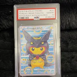 Pokemon Poncho-Wearing Pikachu Rayquaza XY-P 231 Holo Japanese PSA 10 Card - Image 1