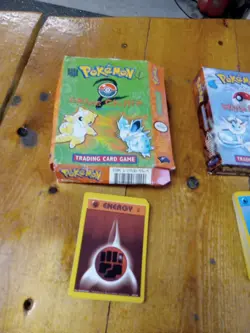 1999 Pokemon Theme Deck BOX 7 Lot Jungle Base Big Rare Lot Brushfire Semi Empty - Image 3