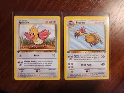 1999 Pokemon Jungle - Spearow & Fearow bundle - #62 & #36 - 1st EDITIONS - Image 1