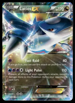 Pokemon Cards Latios EX 58/108 Roaring Skies Holo Rare EX NM - Image 1