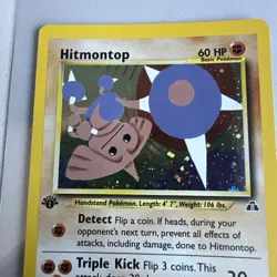 Hitmontop Holo Rare 1st Edition Neo Discovery 3/75 WOTC Vintage Pokemon Mint - Image 2