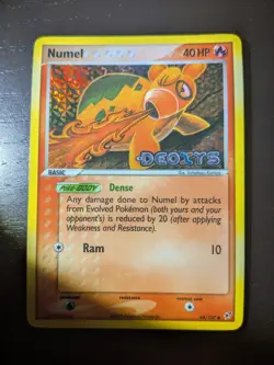 Pokemon EX Deoxys Numel Reverse Holo Card 68/107 Pokemon Stamped NM - Image 3