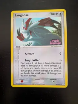 Zangoose Reverse Holo 34/110 ex Holon Phantoms Pokemon NM - Image 1